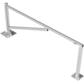 Swing barrier | to be fixed by plugs, hot-dip galvanized | clear width: 2500 mm | with triangular lock